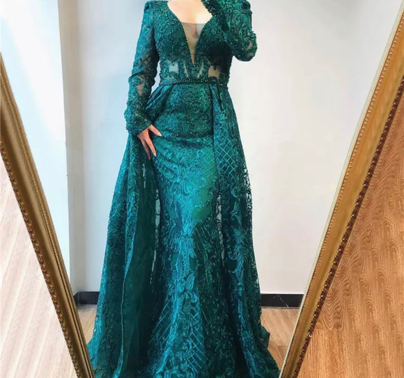 Longsleeve Maxi Dress- Emerald